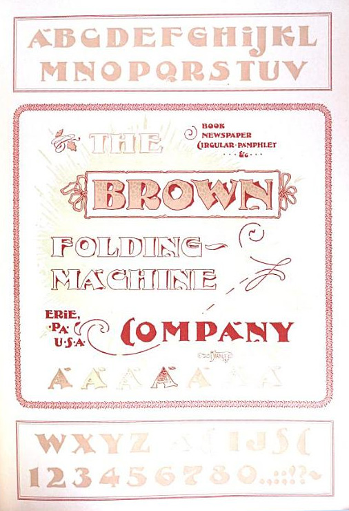 1891 Bradley Downing font