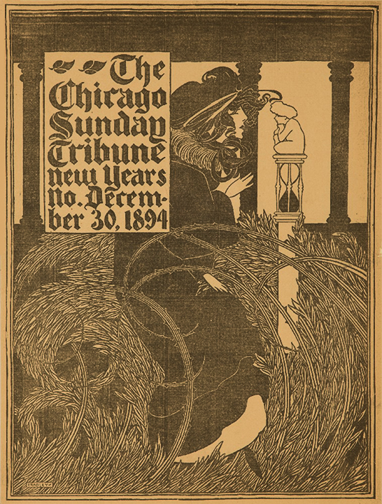Chicago Tribune New Years poster, 1894