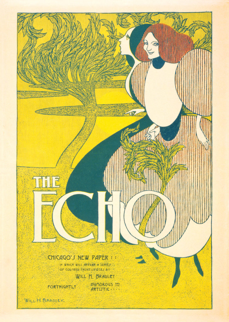 The Echo poster by Will H. Bradley, 1895