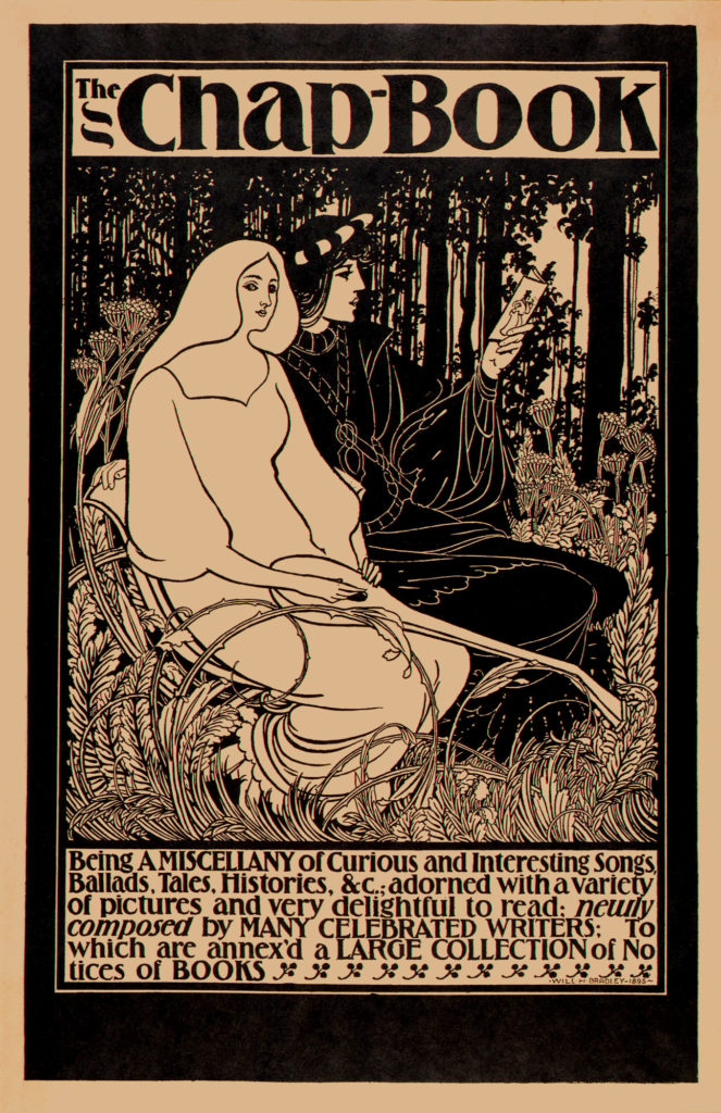 The Chap-Book 'The Poet and His Lady' poster by Will H. Bradley, 1895