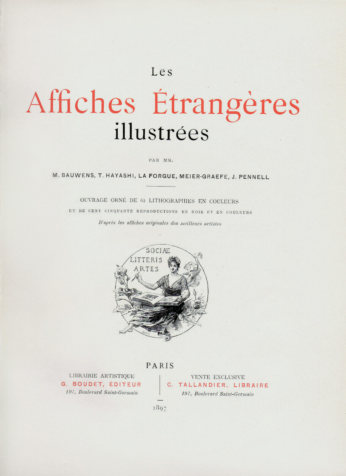 1897 Les Affiche title page