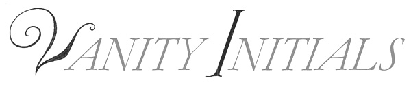 1922 Vanity Initials typeface font
